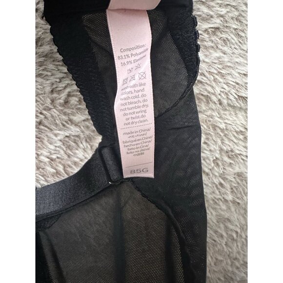 LUVLETTE 85G 38G Bra underwire Black Lace New - Picture 6 of 12